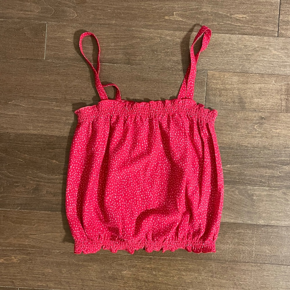 Express Red Polka Dot Tank